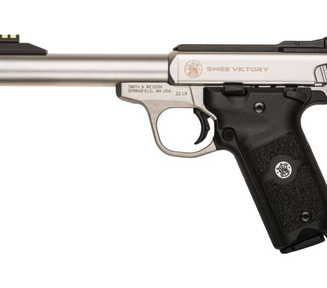 SMITH AND WESSON SW22 VICTORY 22LR 5.5" THREAD