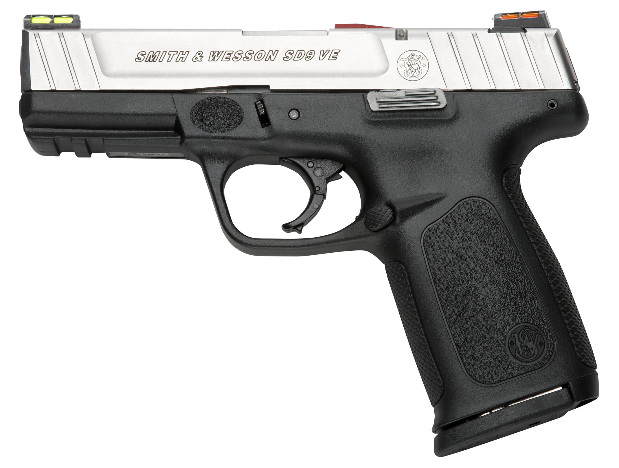 SMITH AND WESSON SD9VE 9MM 10+1 4" SS HI-VIZ