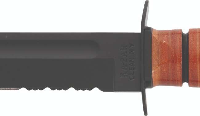 KBA KA-BAR USMC LEATHER SERR