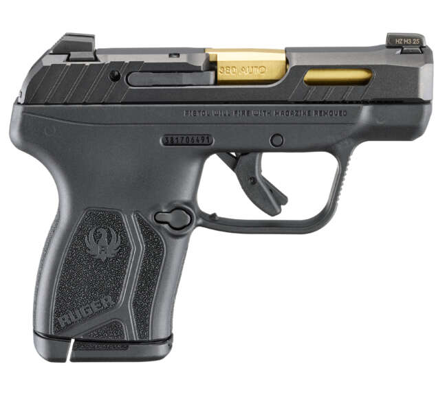 RUGER LCP MAX 380ACP BLK/GOLD MS