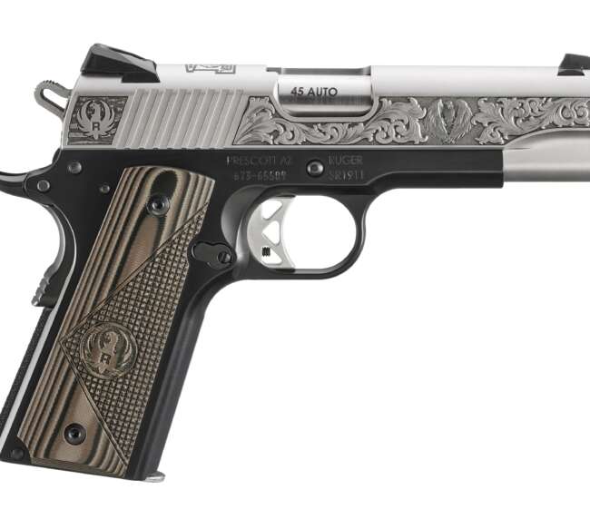 RUGER SR1911 CMDR 45ACP BROWN GRIP