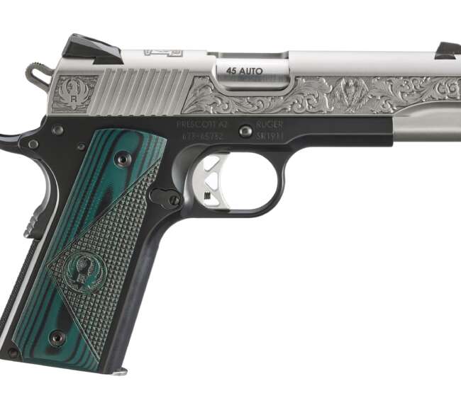 RUGER SR1911 CMDR 45ACP GREEN GRIP