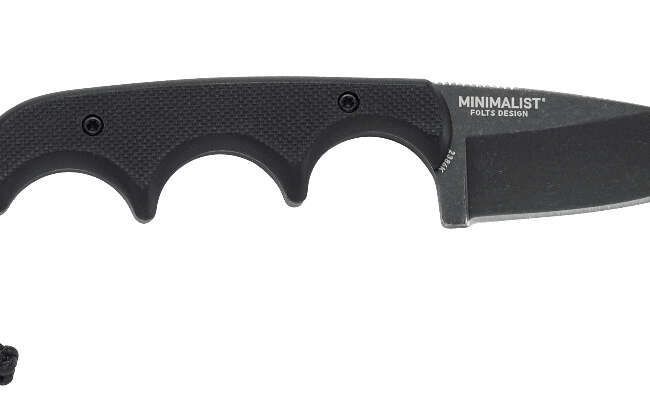 CRK MINIMALIST DROP POINT BLK