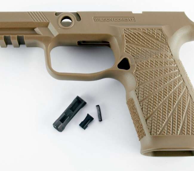 WILSON COMBAT GRIP MOD WCP320 CRRY TAN SFTY