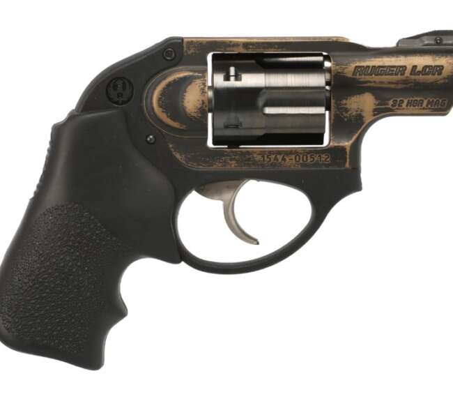 RUGER LCR 32H&R BROWN WORN 6RD DAO