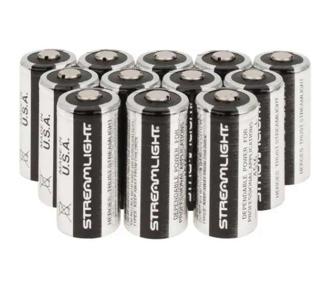 STREAMLIGHT CR123A LITHIUM BATTERIES 12PK