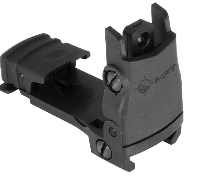 MFT REAR FLIP UP SIGHT BLK