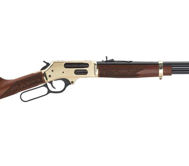 HENRY REPEATING ARMS LEVER ACT SIDEGATE 45-70 BRASS