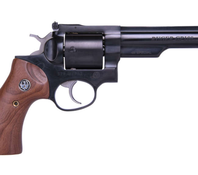 RUGER GP100 44SPC BLUE 5" HALF LUG