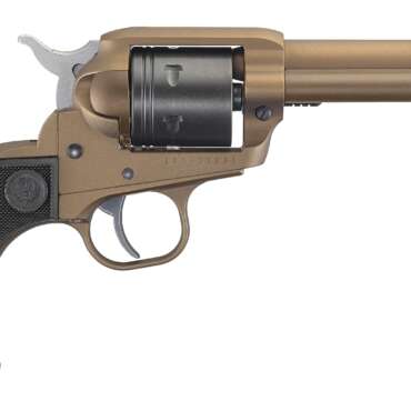 RUGER WRANGLER 22LR BRNZ/SY 4.6" 6SH