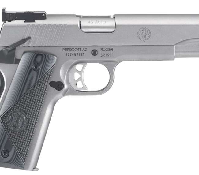 RUGER SR1911 TARGET 45ACP SS/G10 5"