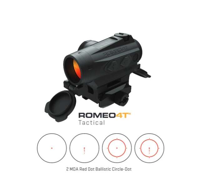 SIG SAUER ROMEO4T 1X20 CRCLEDOT SOLR BLK