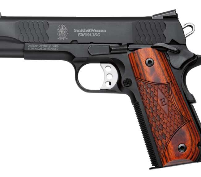 SMITH AND WESSON SW1911SC 45A 4.25" BL NS E-SER