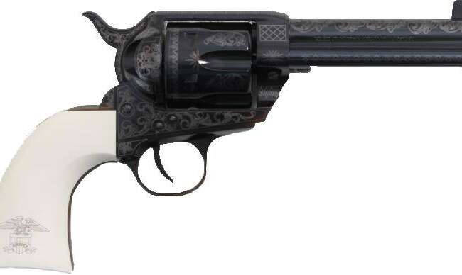 TRADITIONS 1873 SA LIB 45LC BL/WHT 4.75"