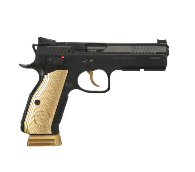 CZ 75 SHADOW 2 9MM 5" GOLD OR AS#