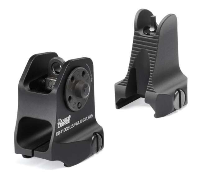 DANIEL DEFENSE FRONT/REAR SIGHT COMBO BLK