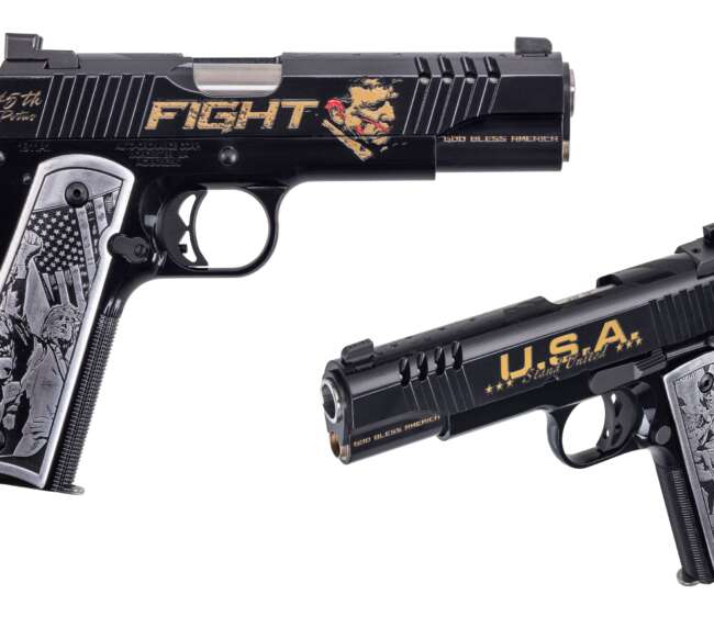 AUTO-ORDNANCE - THOMPSON TRUMP FIGHT 1911 45ACP BLEM  #