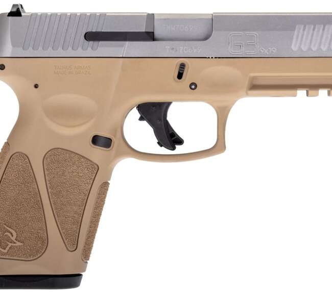 TAURUS G3 9MM TAN/SS 4" 15+1