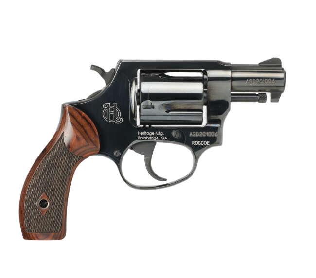 HERITAGE MANUFACTURING ROSCOE 38SPL BL/WD 2" 5RD