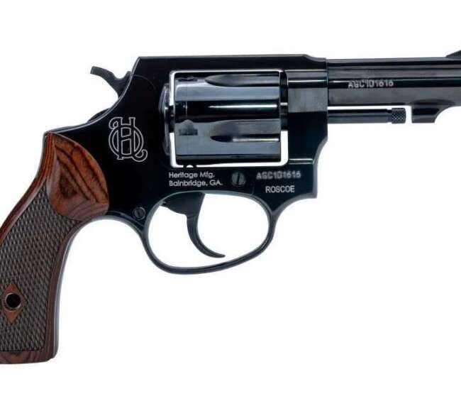HERITAGE MANUFACTURING ROSCOE 38SPL BL/WD 3" 5RD