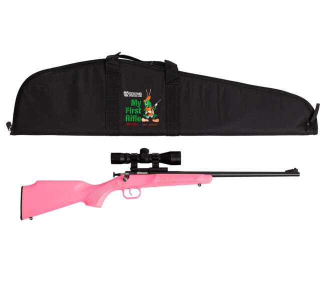 KEYSTONE SPORTING ARMS CRICKETT 22LR BL/PNK SCP/CASE