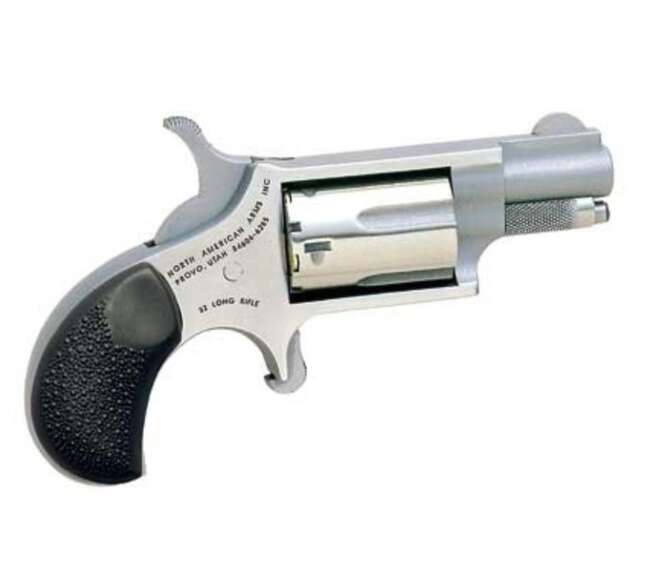 NORTH AMERICAN ARMS MINI 22LR REV 1-5/8" SS RUBBER