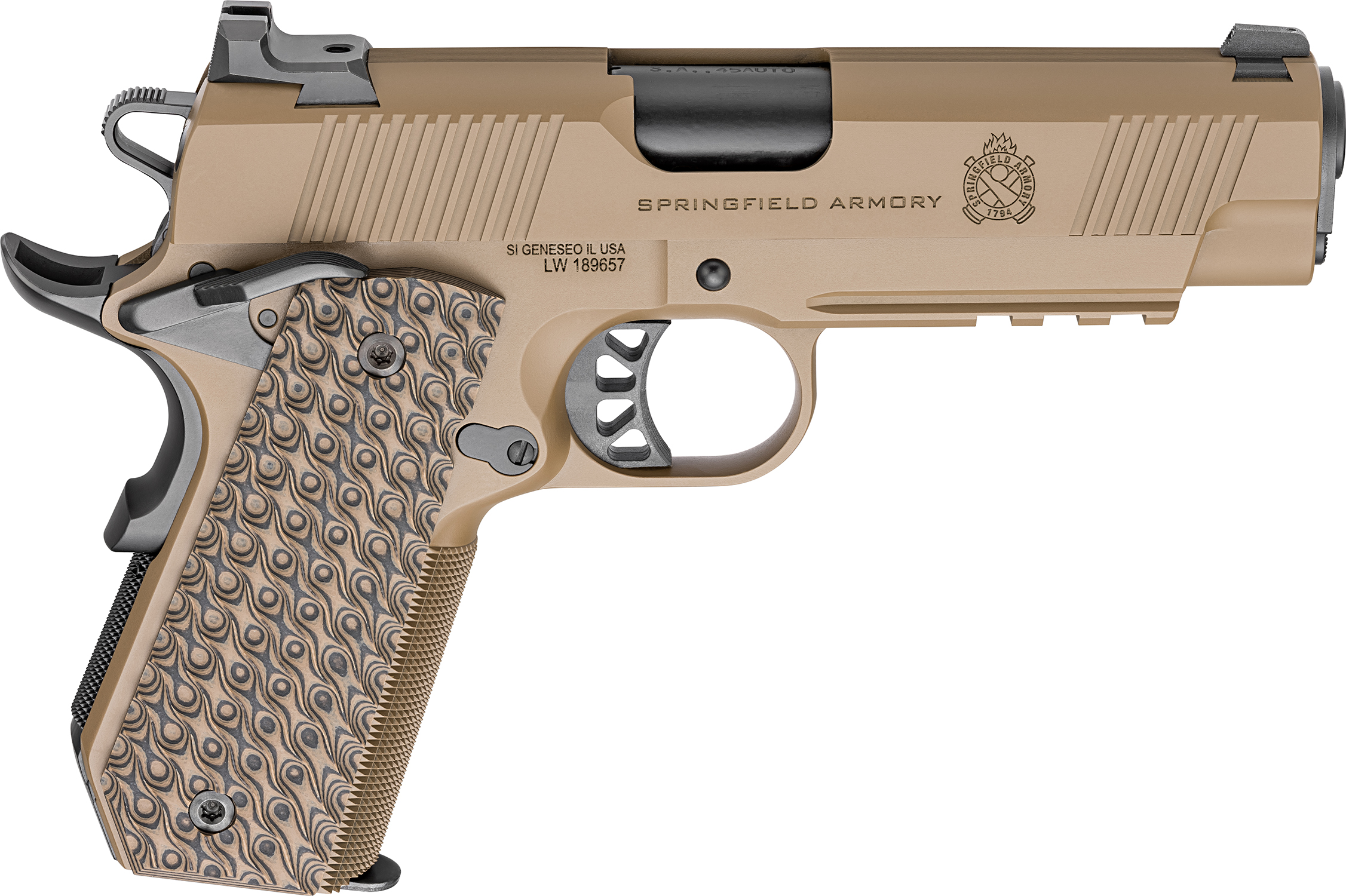 SPRINGFIELD ARMORY 1911 TRP 45ACP BRN 4.45" NS #