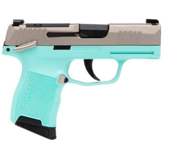 SIG SAUER P365 380ACP NKL/TURQUOISE 10+1