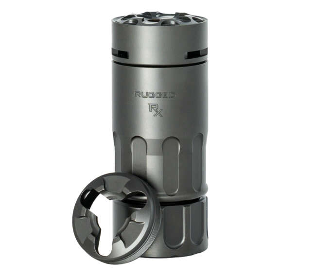 RUGGED SUPPRESSORS RX BLAST DIVERTER/BRAKE BLACK