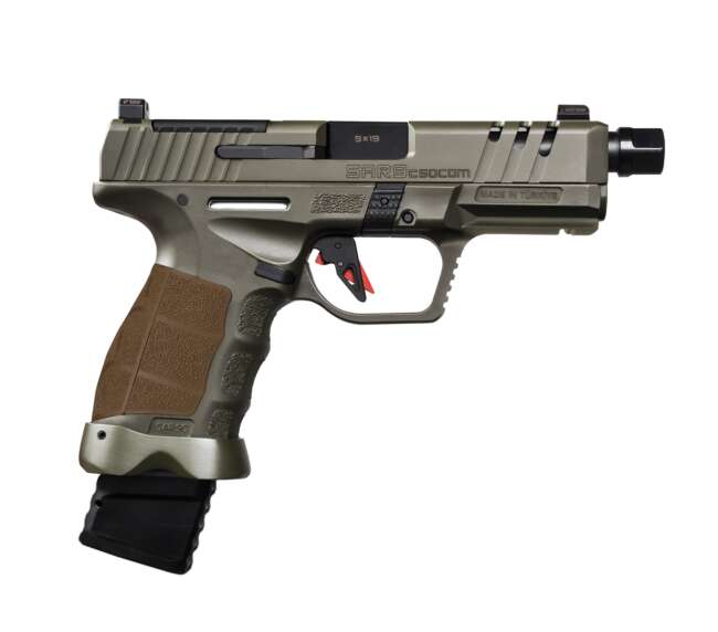 SAR FIREARMS SAR9 SOCOM CPT 9MM ODG 4.5" TB