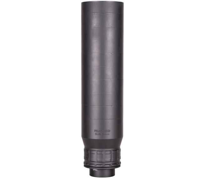 RUGGED SUPPRESSORS SUB9 9MM SILENCER BLACK