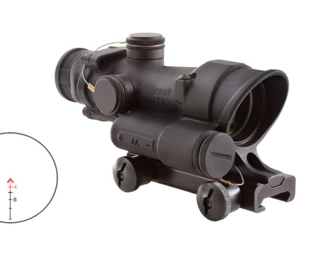 TRIJICON ACOG 4X32 .223 BAC LED RED CHV