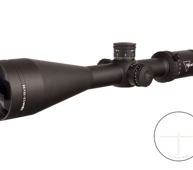 TRIJICON CREDO 2.5-15X56 BLK MRAD RED