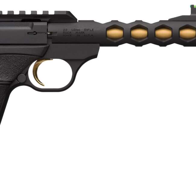 BROWNING BUCKMARK + VISION BK/GLD 5.9"