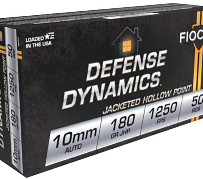 FIO 10MM 180GR DEFENSE JHP 50R