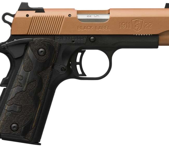 BROWNING 1911-22 BK LBL 22LR 3.6" COP #