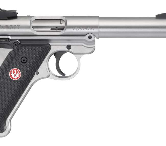 RUGER MKIV TARGET 22LR 5.5" SS TB