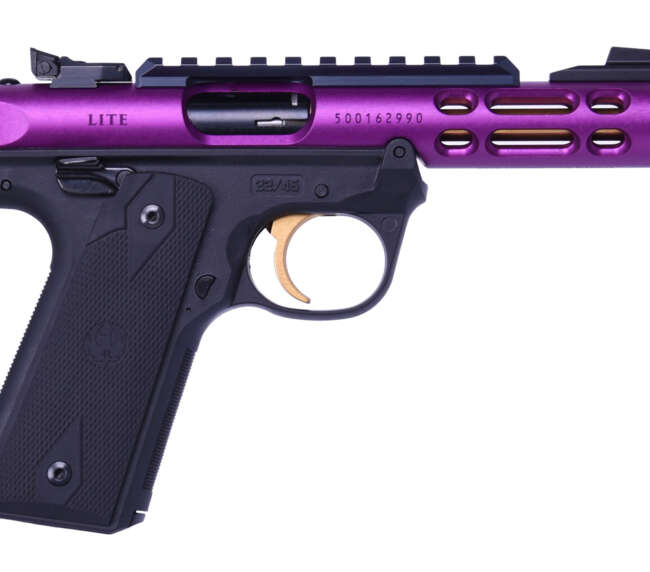 RUGER MKIV 22/45 LT 22LR PURPLE/GOLD