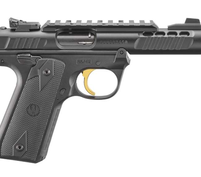 RUGER MKIV 22/45 LT 22LR BLK GLD TB