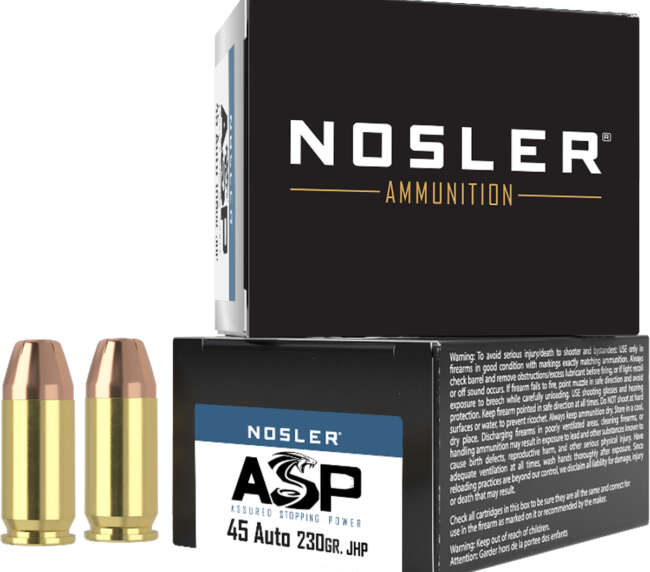 NOS 45AP 230GR ASP JHP 20RD