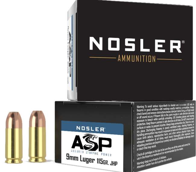 NOS 9MM 115GR ASP JHP 20RD