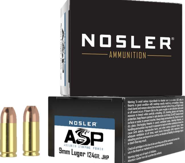 NOS 9MM 124GR ASP JHP 20RD