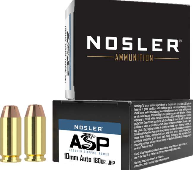 NOS 10MM 180GR ASP JHP 20RD