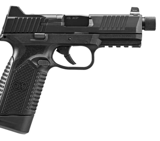 FN 545 T 45ACP BLK 4.7" 10+1
