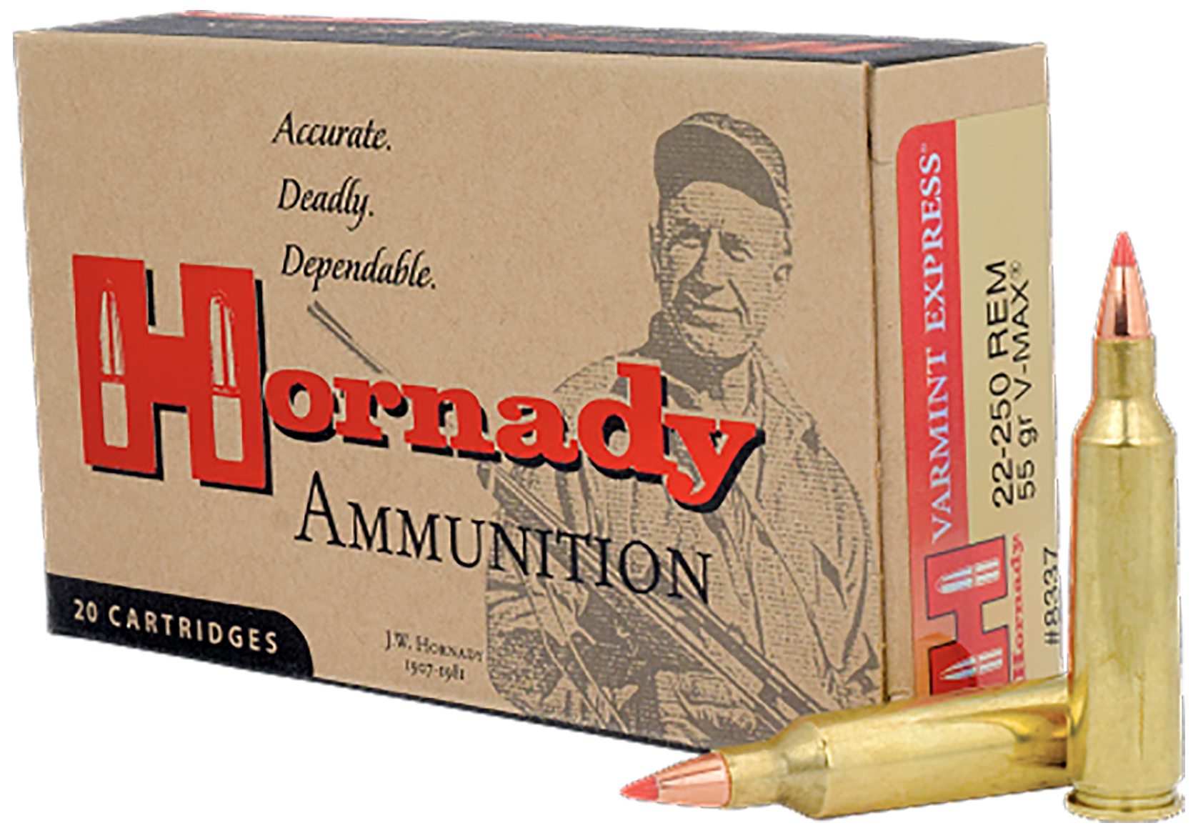 HRN 22-250 55GR V-MAX 20RD