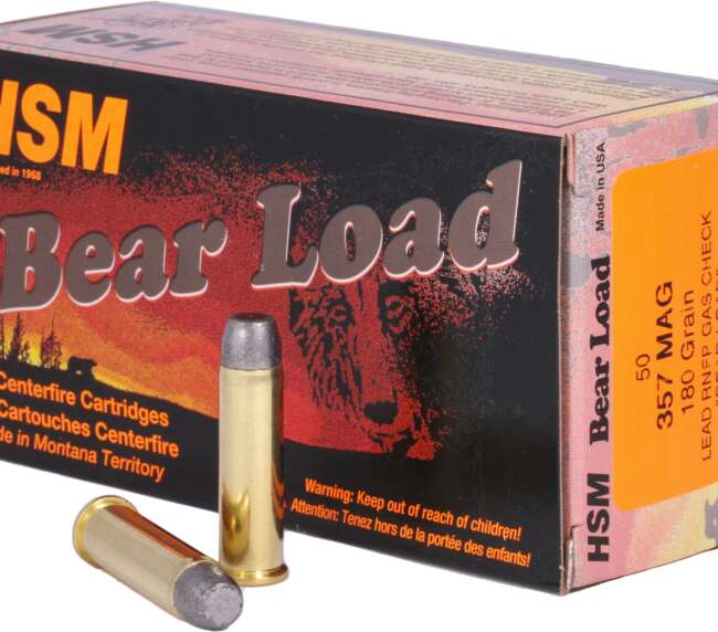 HSM 357 180GR BEAR RNFP 50RD