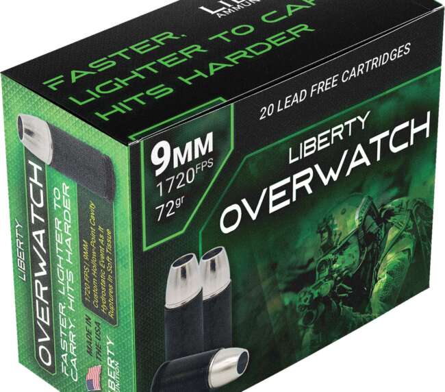 LIB 9MM 72GR OVERWTCH HP 20RD