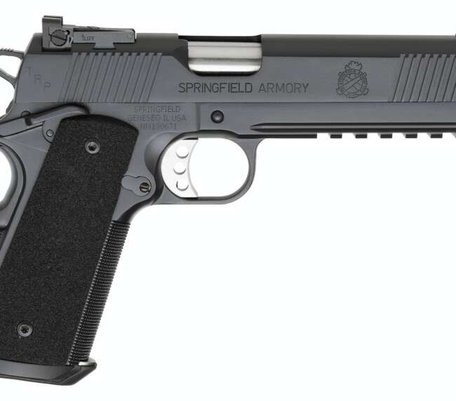 SPRINGFIELD ARMORY 1911 45 TRP OPER BLK ADJ NS