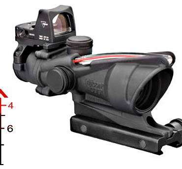 TRIJICON ACOG 4X32 RED BLSTC CHEV .223