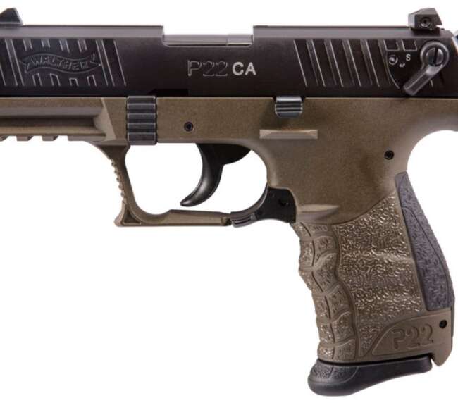 WALTHER ARMS P22 MLTRY 22LR 10+1 3.4" OD CA